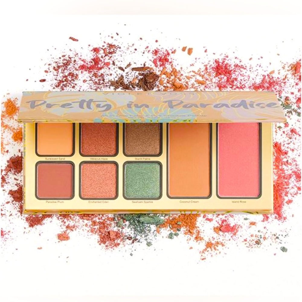 VIOLET VOSS PRETTY IN PARADISE ALL IN ONE FACE & EYE SHADOW PALETTE, NEW IN BOX